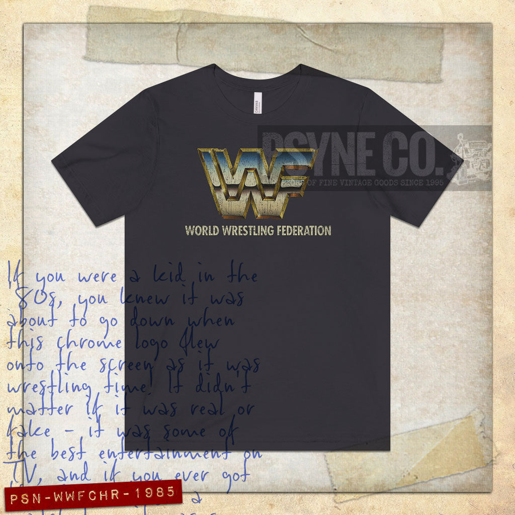 WWF Chrome 1985 Vintage Men's T-Shirt
