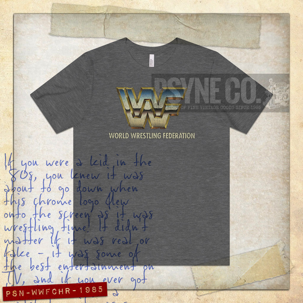 WWF Chrome 1985 Vintage Men's T-Shirt