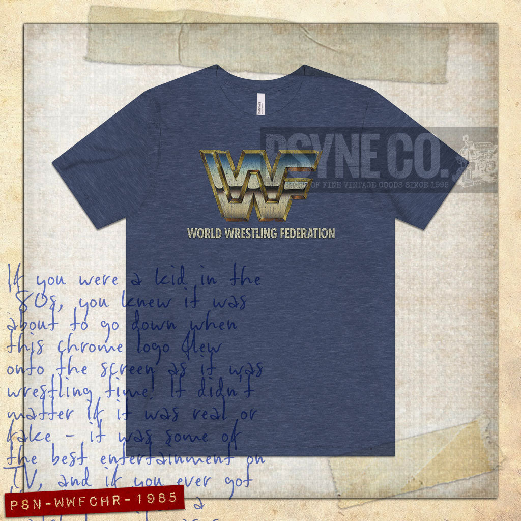 WWF Chrome 1985 Vintage Men's T-Shirt