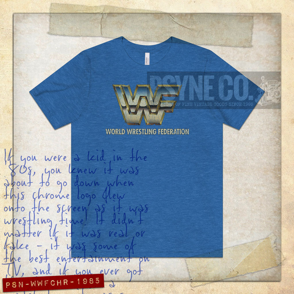 WWF Chrome 1985 Vintage Men's T-Shirt