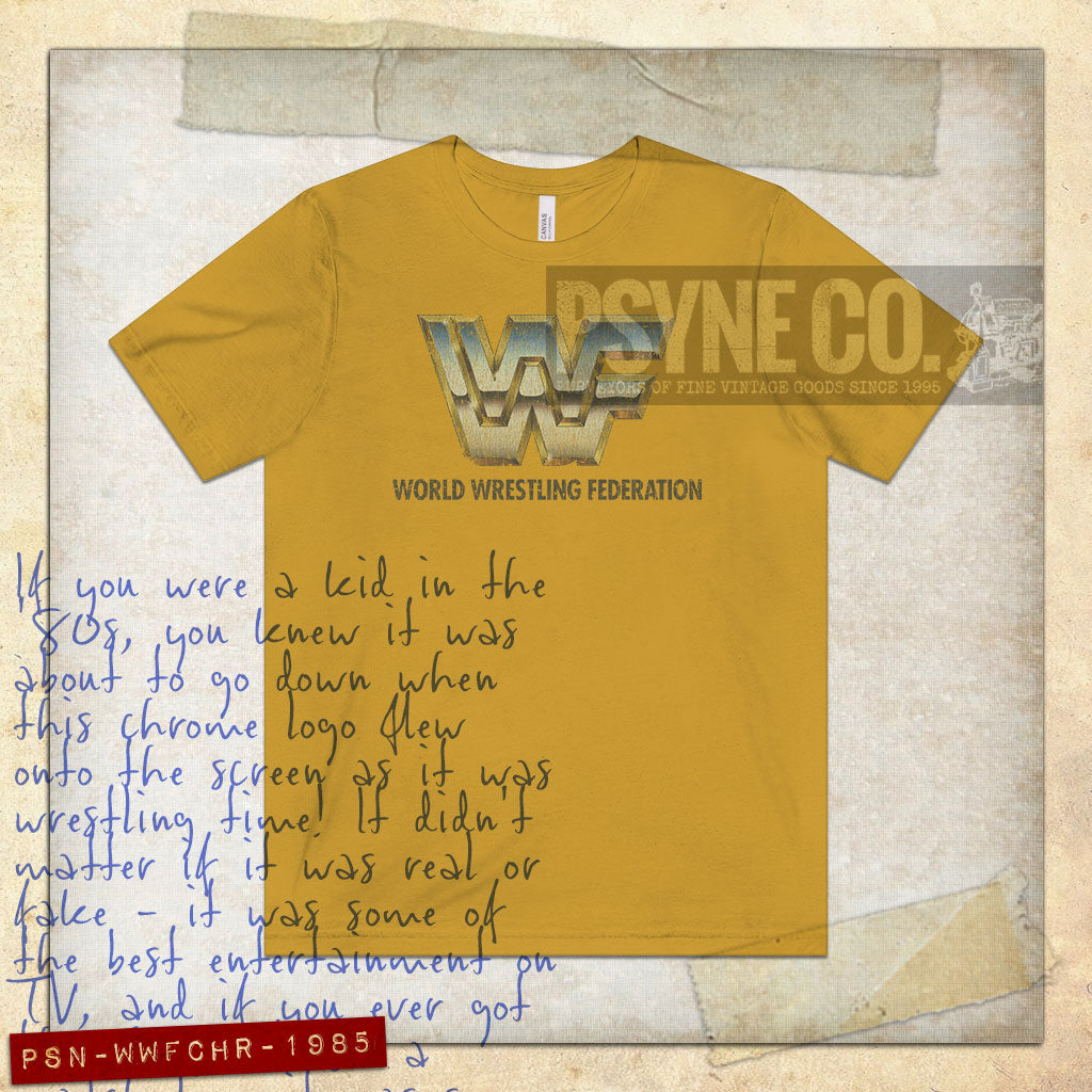WWF Chrome 1985 Vintage Men's T-Shirt