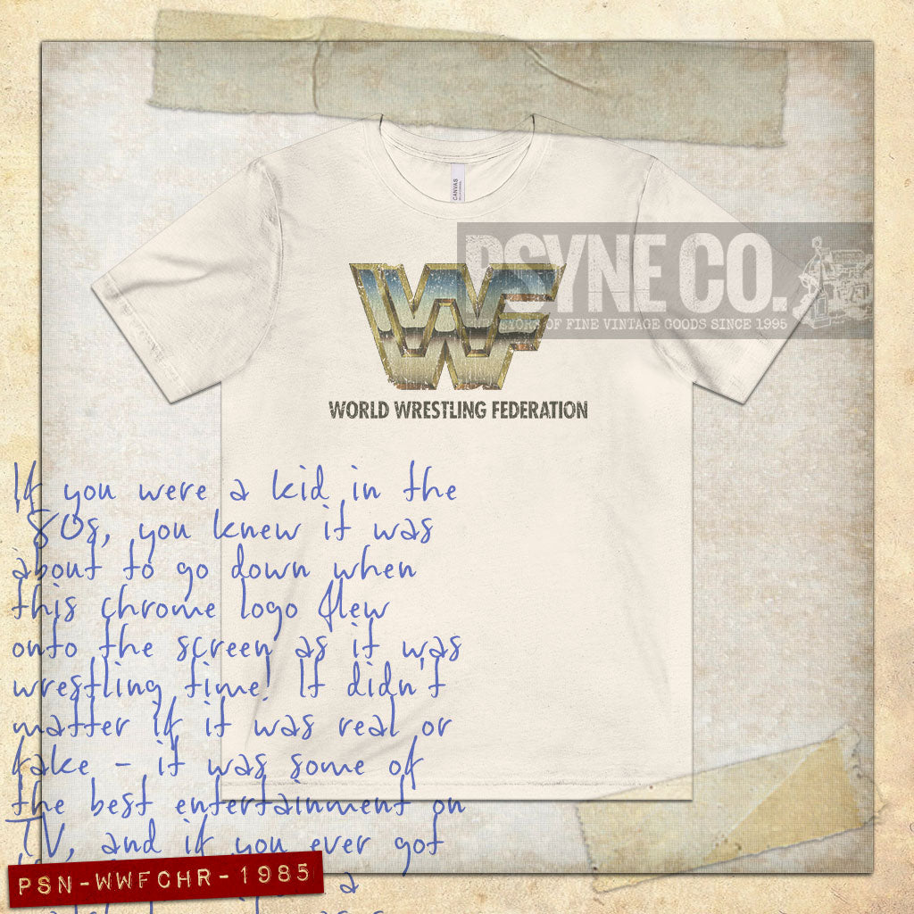 WWF Chrome 1985 Vintage Men's T-Shirt