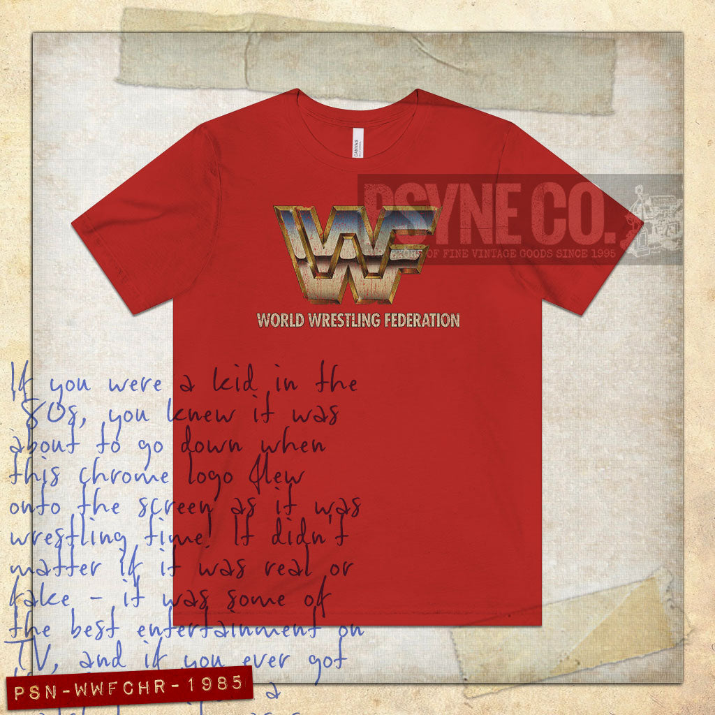 WWF Chrome 1985 Vintage Men's T-Shirt