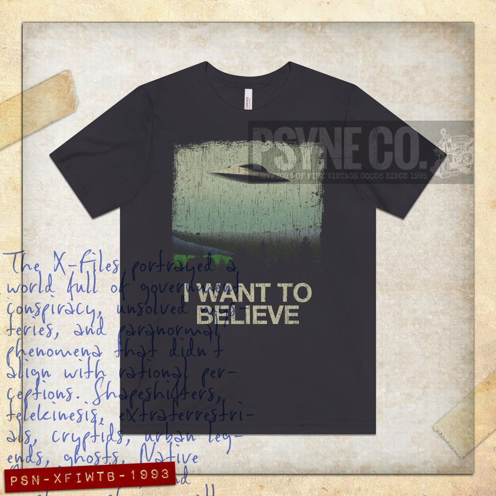 I Want to Believe 1993 Vintage Men's T-Shirt