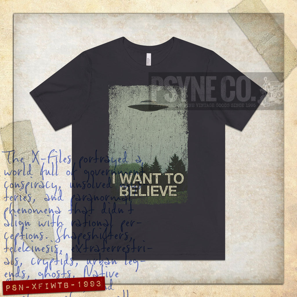I Want to Believe 1993 Vintage Men's T-Shirt