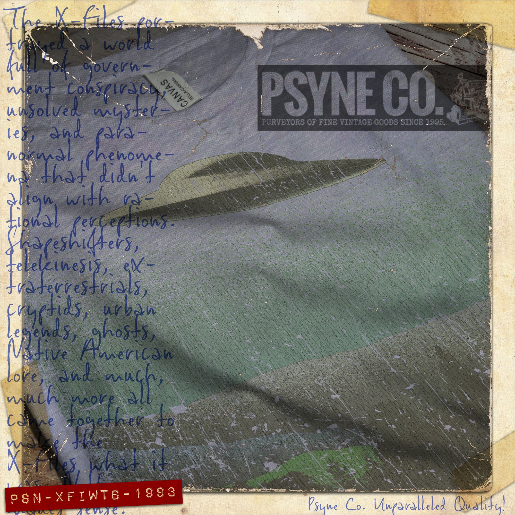 I Want to Believe 1993 Vintage Men's T-Shirt