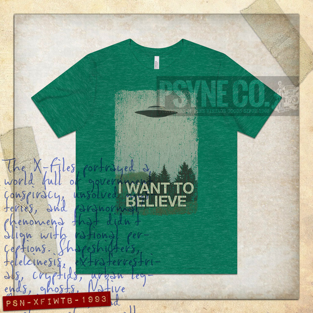 I Want to Believe 1993 Vintage Men's T-Shirt