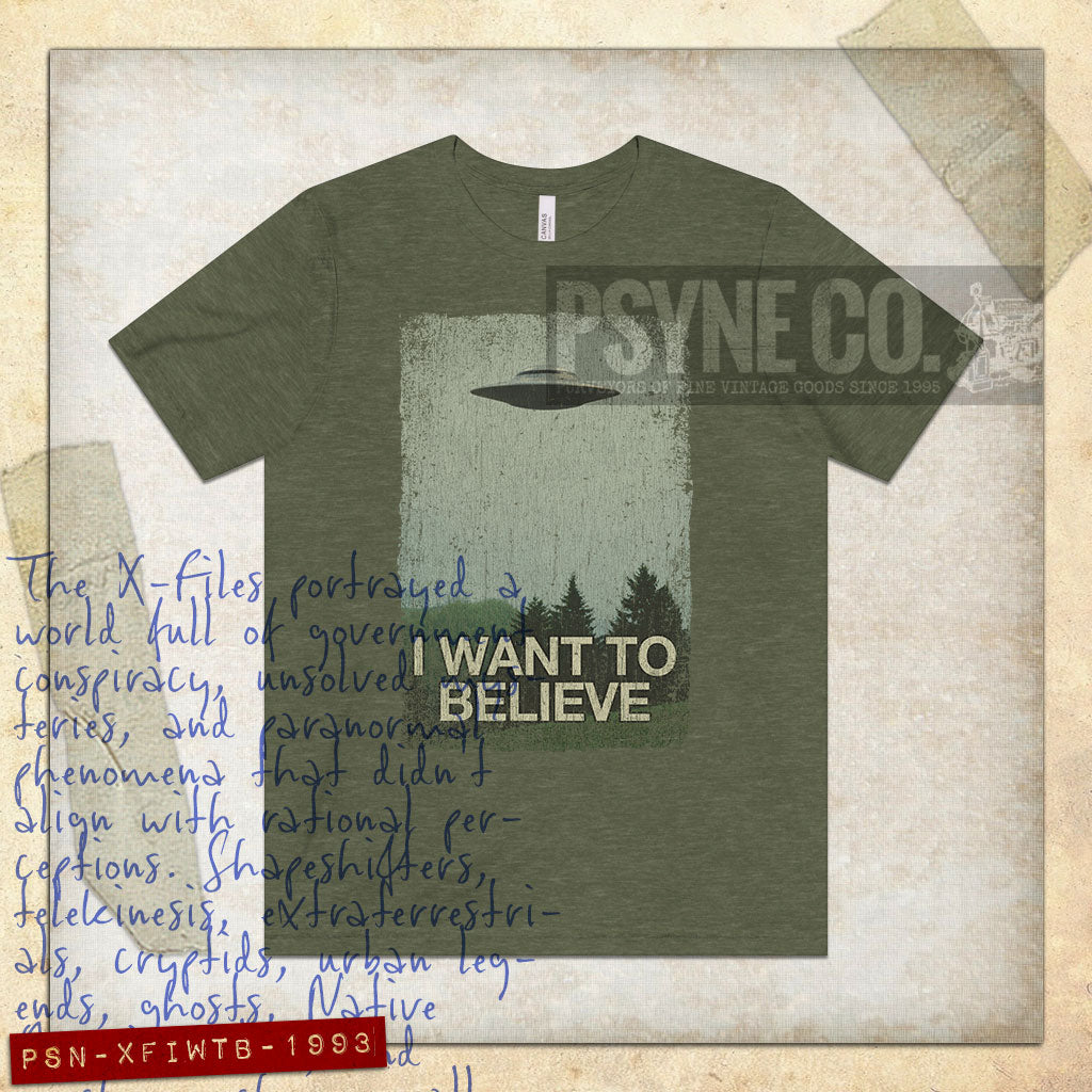 I Want to Believe 1993 Vintage Men's T-Shirt