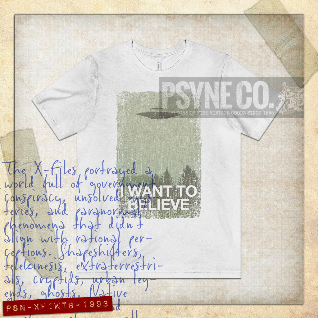 I Want to Believe 1993 Vintage Men's T-Shirt