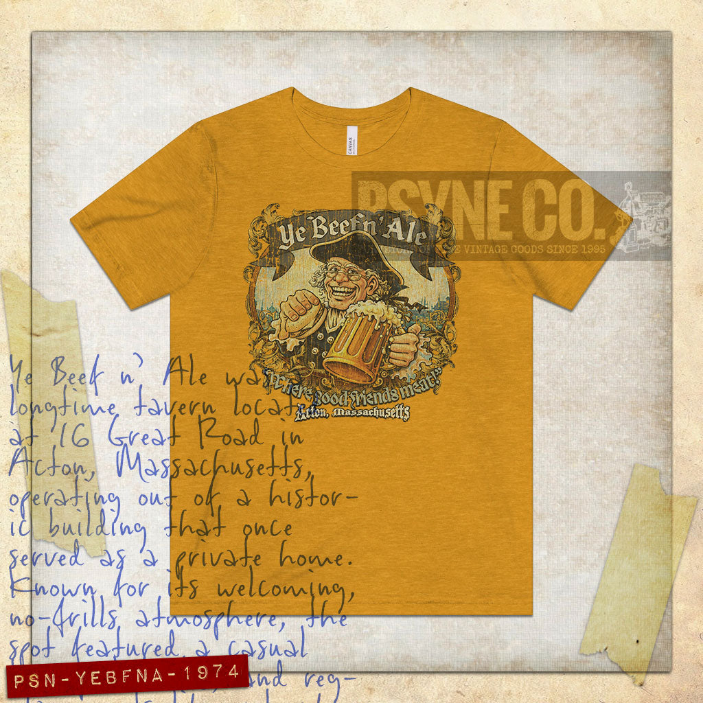 Ye Beef n' Ale 1974 Vintage Men's T-Shirt
