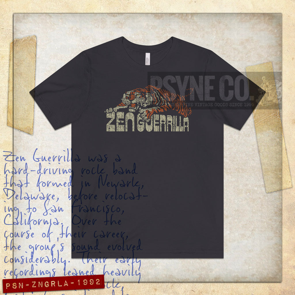 Zen Guerrilla Tiger Power 1992 Vintage Men’s T-Shirt