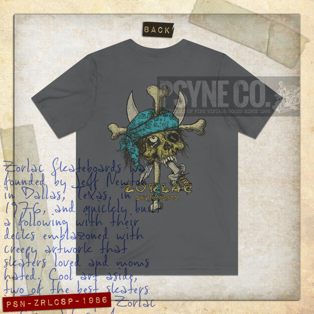 Zorlac Street Pirate 1986 F/B Vintage Men’s T-Shirt