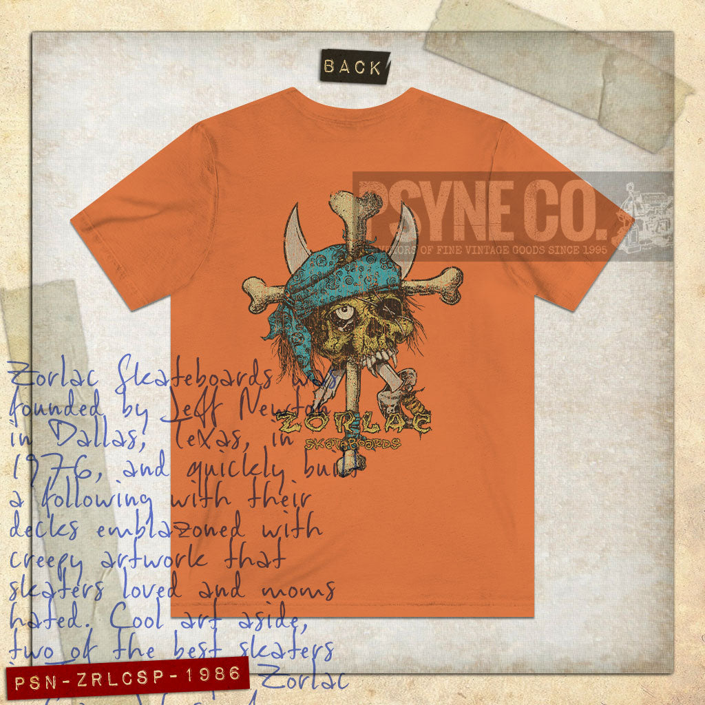 Zorlac Street Pirate 1986 F/B Vintage Men’s T-Shirt