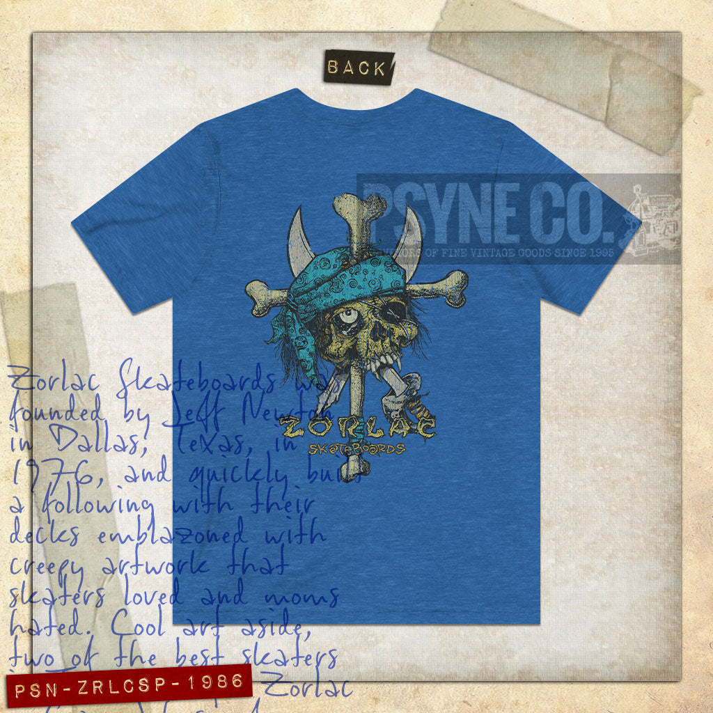 Zorlac Street Pirate 1986 F/B Vintage Men’s T-Shirt