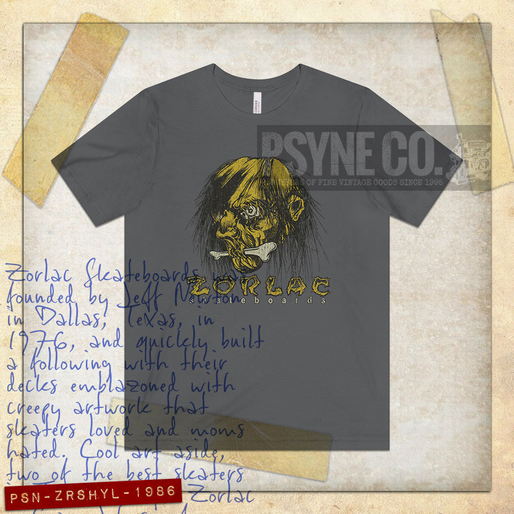 Zorlac Shrunken Head 1986 Vintage Men’s T-Shirt