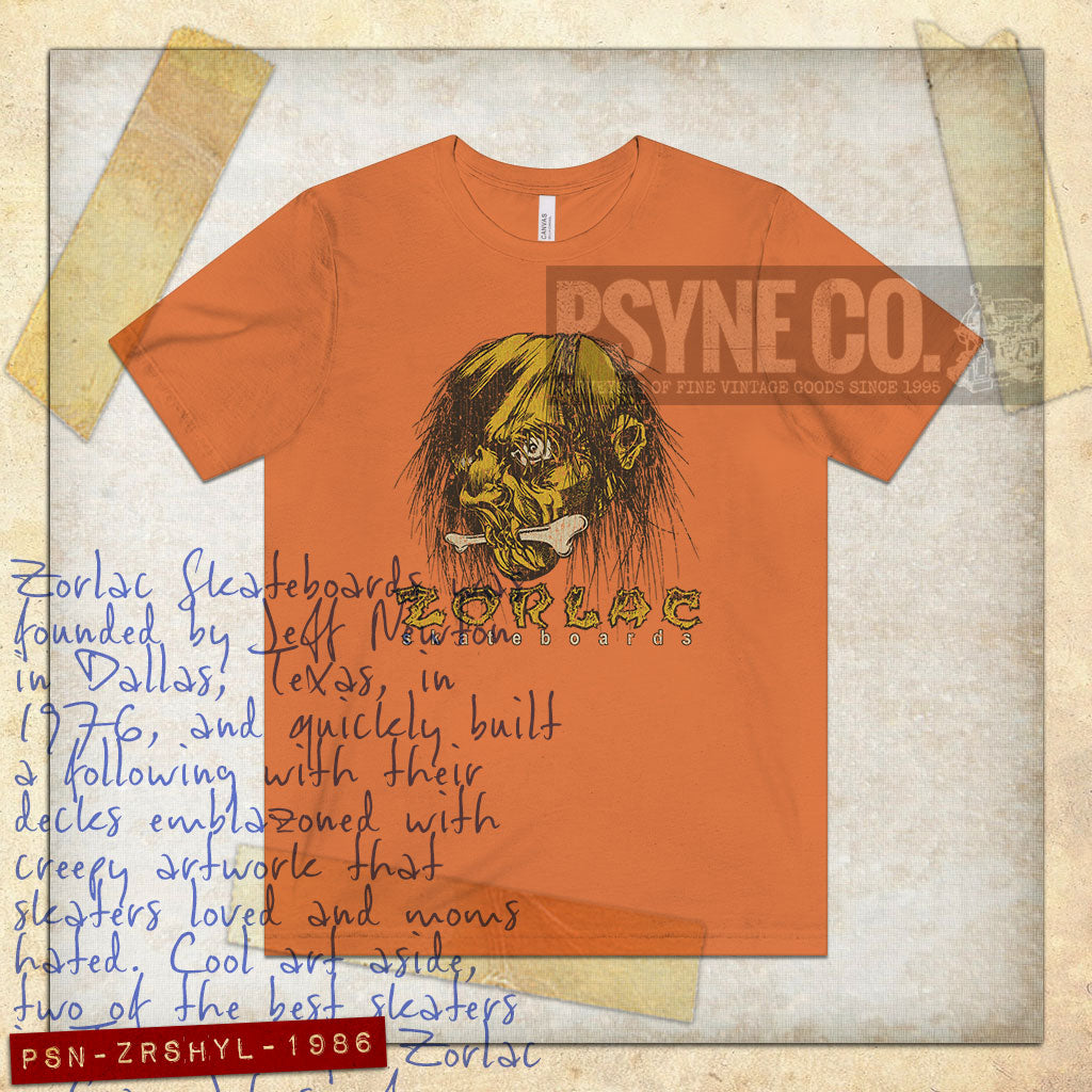 Zorlac Shrunken Head 1986 Vintage Men’s T-Shirt
