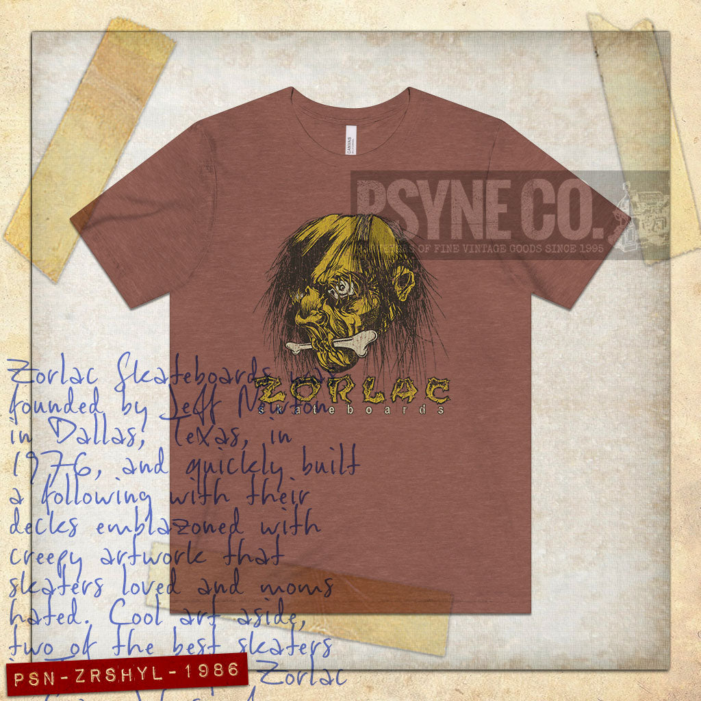 Zorlac Shrunken Head 1986 Vintage Men’s T-Shirt