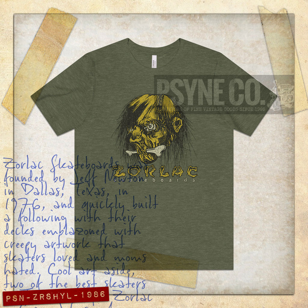 Zorlac Shrunken Head 1986 Vintage Men’s T-Shirt