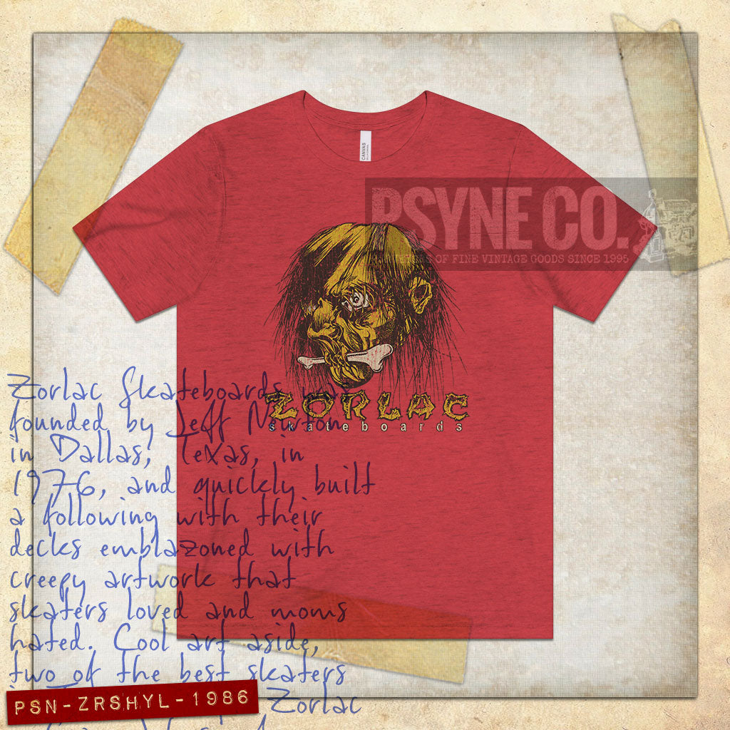 Zorlac Shrunken Head 1986 Vintage Men’s T-Shirt