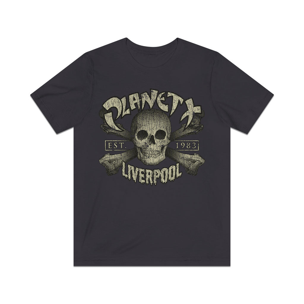 Planet X Liverpool Skull 1983 Vintage Men's T-Shirt