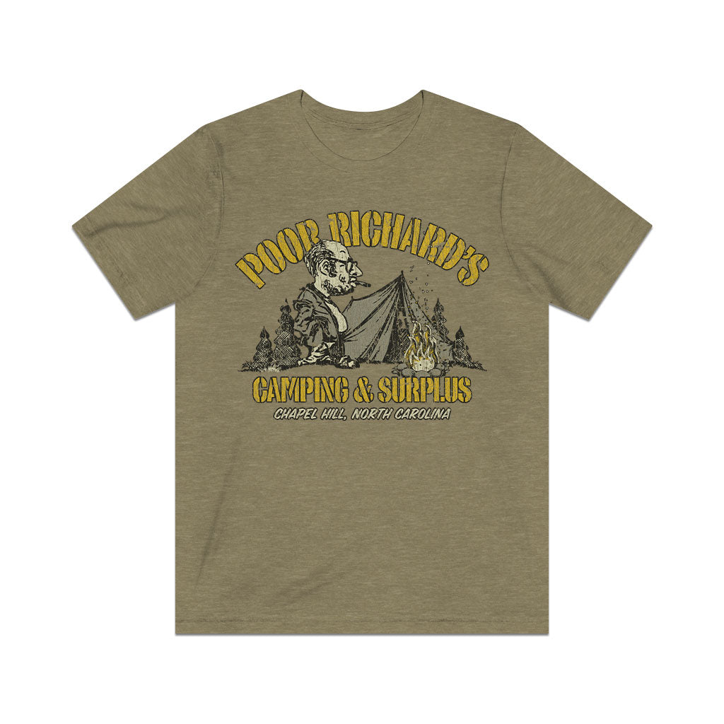 Poor Richard’s Camping & Surplus 1968 Vintage Men's T-Shirt