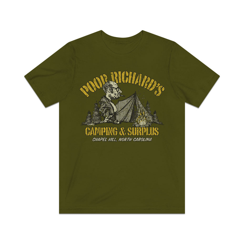 Poor Richard’s Camping & Surplus 1968 Vintage Men's T-Shirt