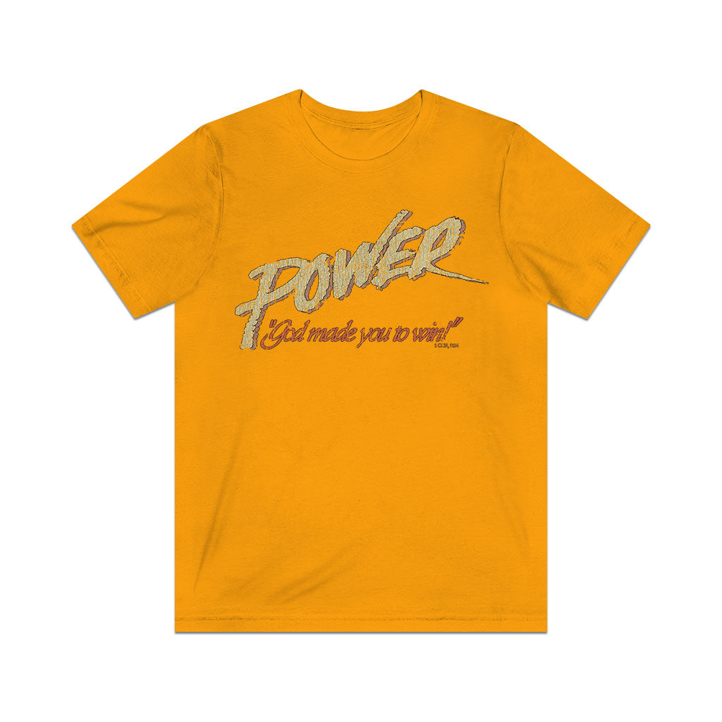 Power - God Made You to Win! 1991 Vintage Men's T-Shirt
