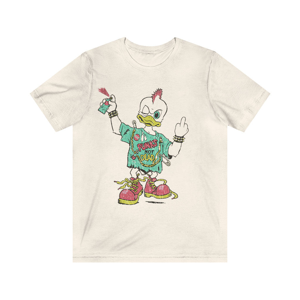 Punks Not Dead Duck 1992 Vintage Men's T-Shirt