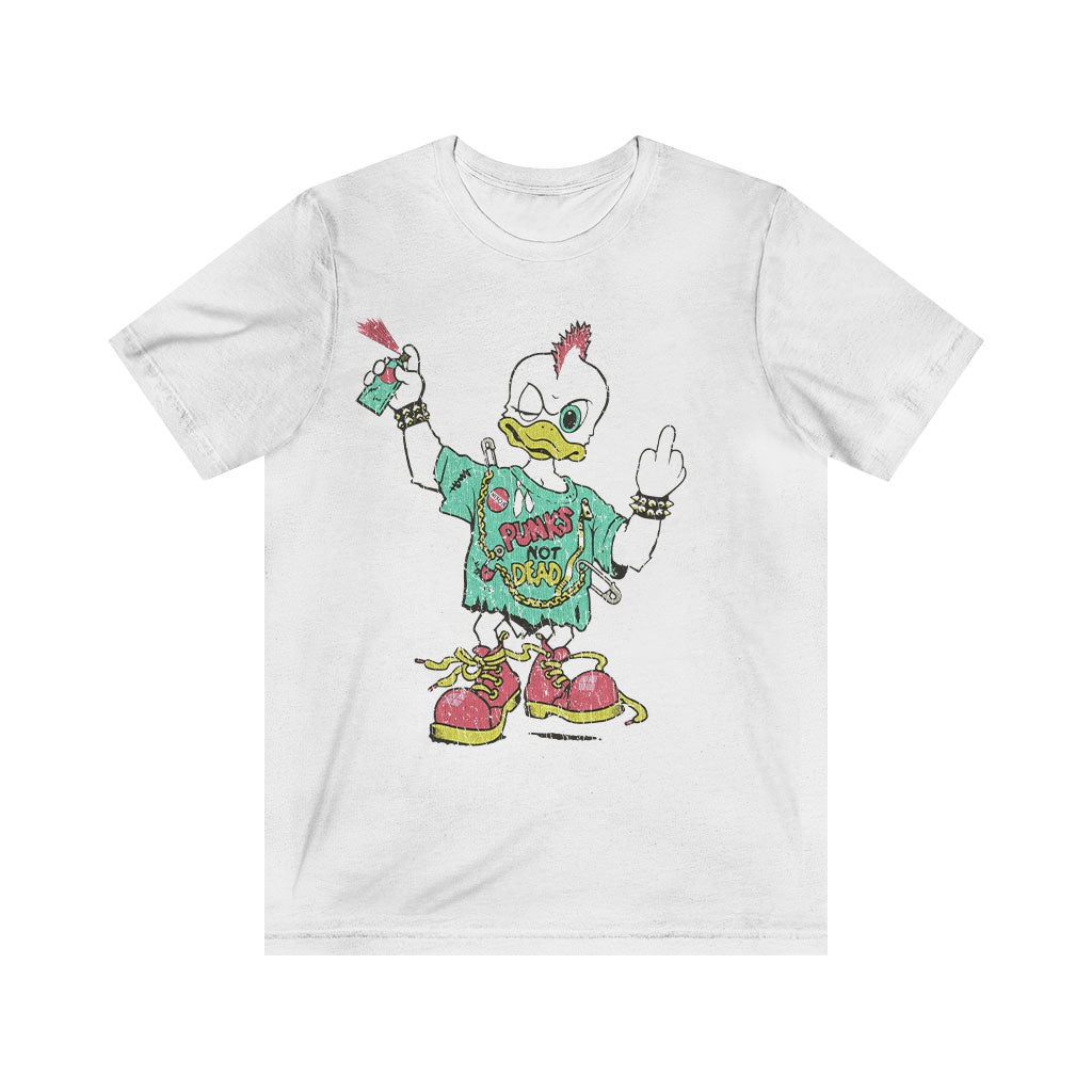 Punks Not Dead Duck 1992 Vintage Men's T-Shirt