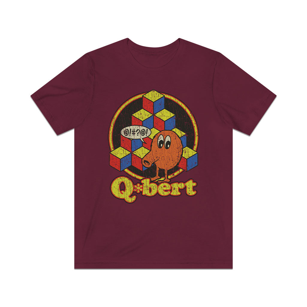 Q*bert 1982 Vintage Men's T-Shirt