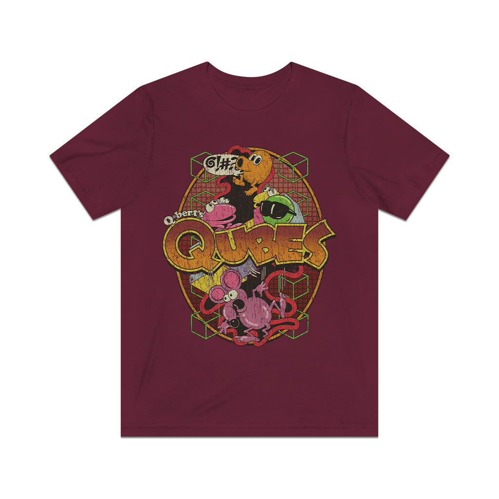 Q*bert's Qubes 1983 Vintage Men’s T-Shirt