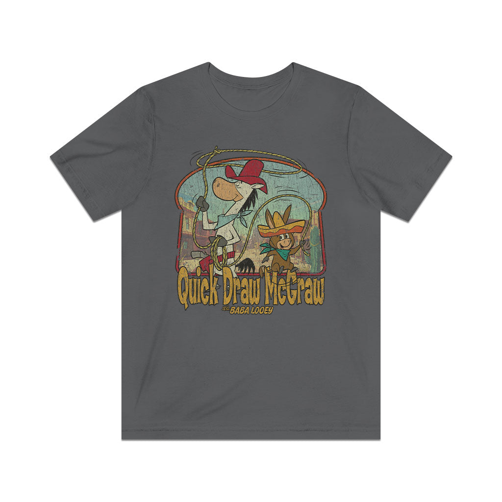 Quick Draw McGraw Roping Team 1959 Vintage Men's T-Shirt