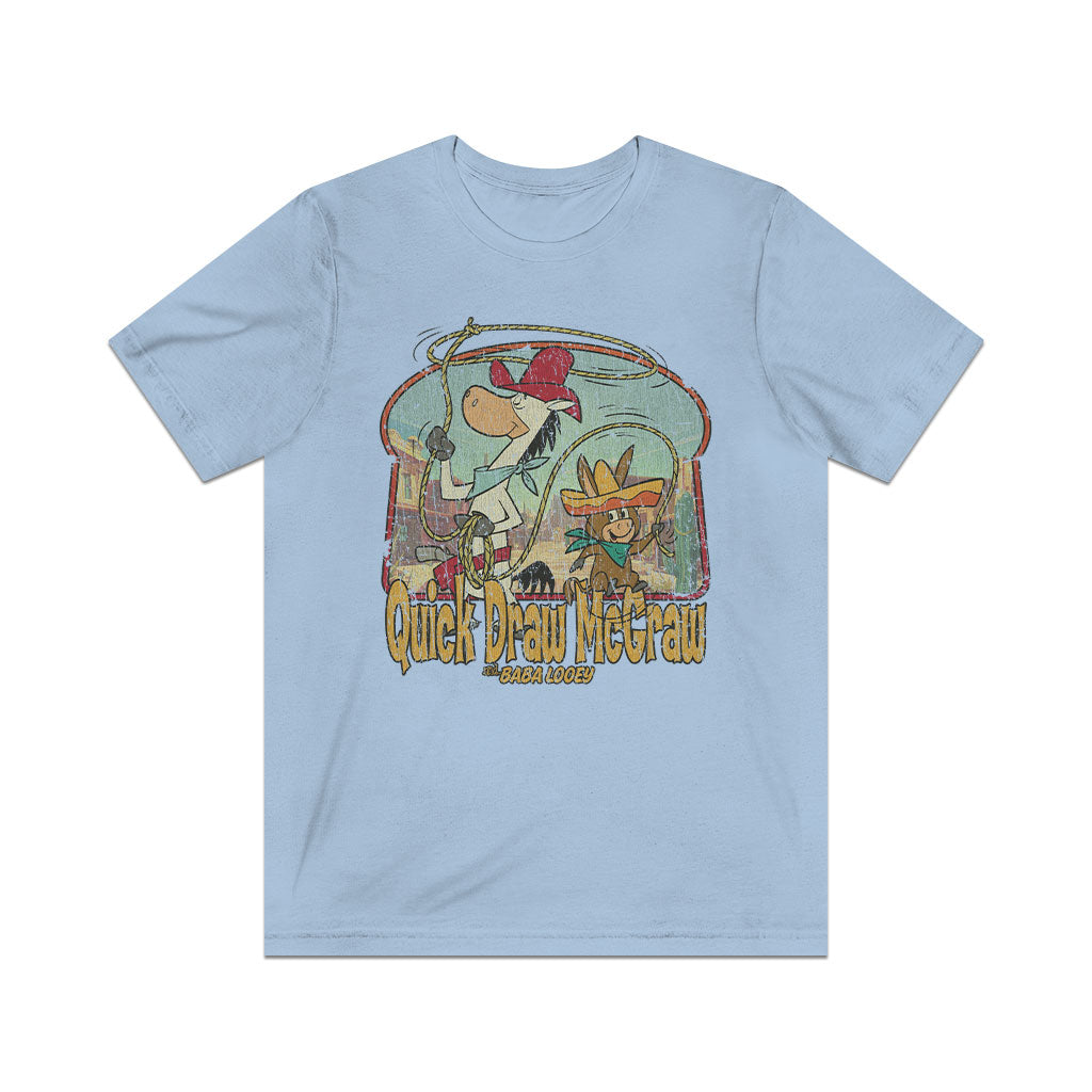 Quick Draw McGraw Roping Team 1959 Vintage Men's T-Shirt