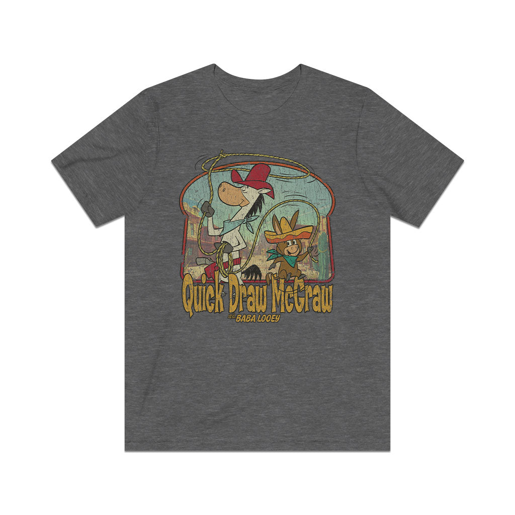 Quick Draw McGraw Roping Team 1959 Vintage Men's T-Shirt