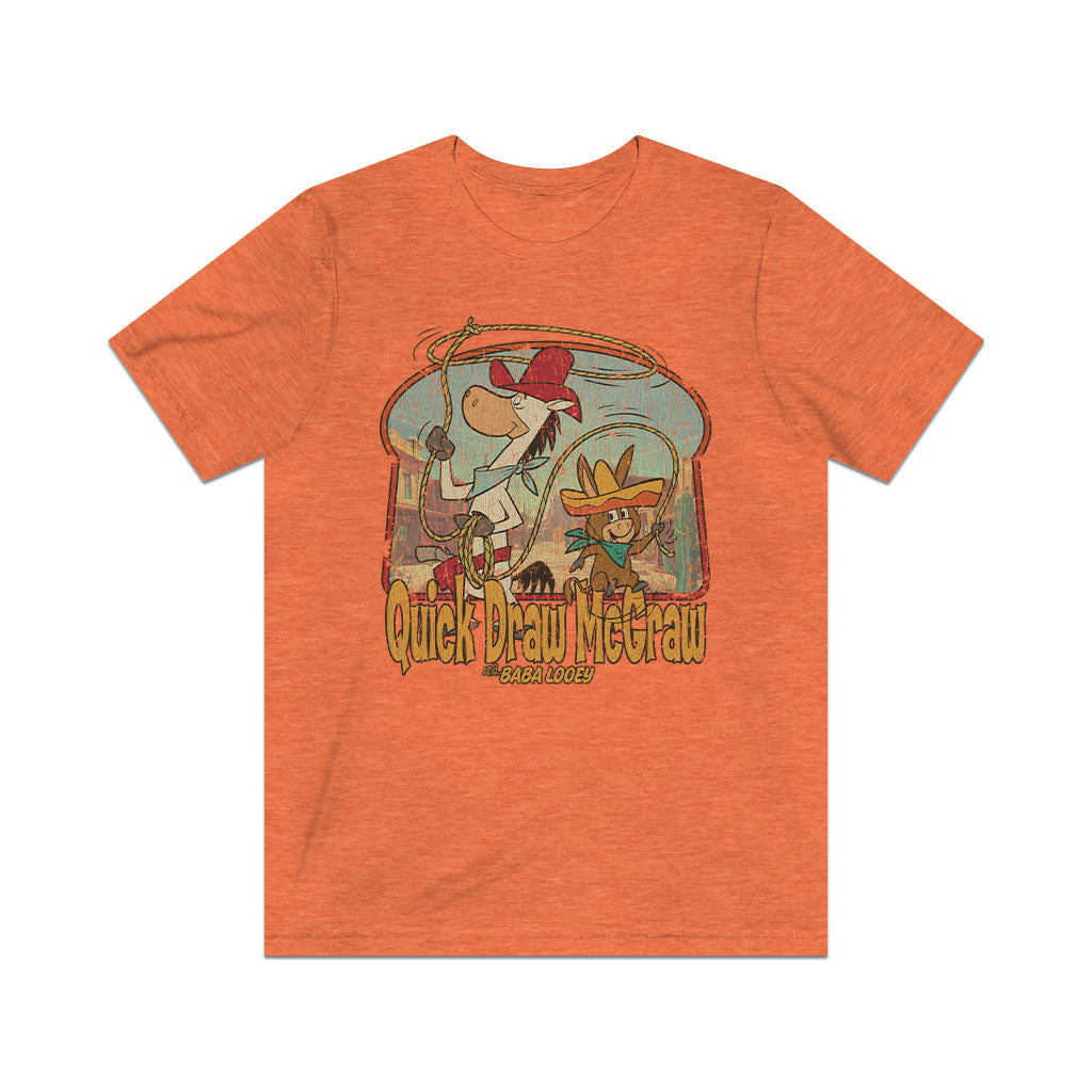 Quick Draw McGraw Roping Team 1959 Vintage Men's T-Shirt