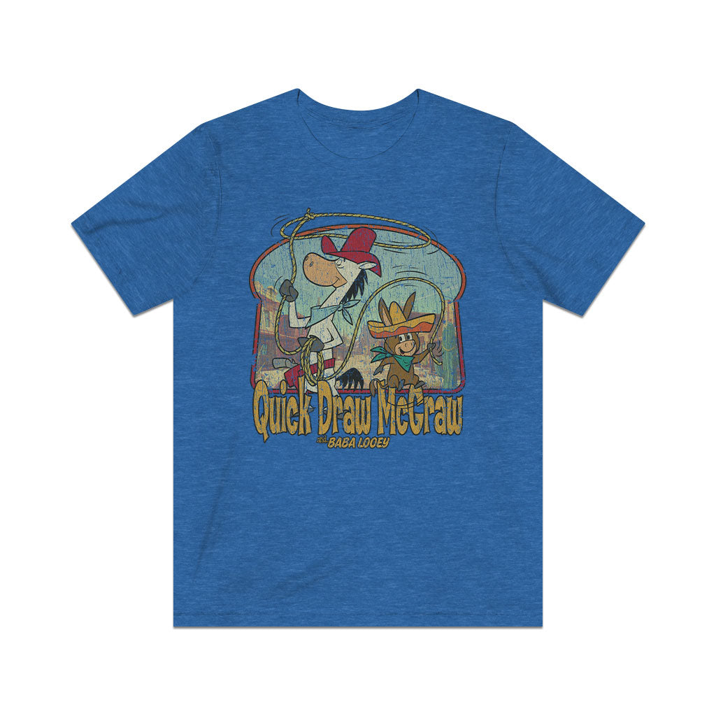 Quick Draw McGraw Roping Team 1959 Vintage Men's T-Shirt