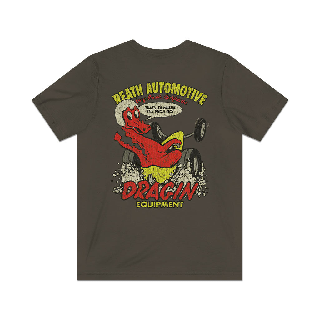 Reath Automotive Dragin Equipment 1957 F/B Vintage Men’s T-Shirt