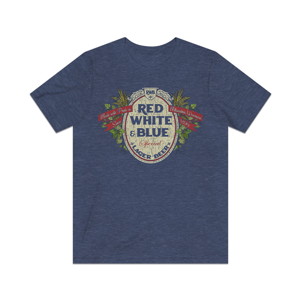 Red White & Blue Beer 1899 Vintage Men's T-Shirt