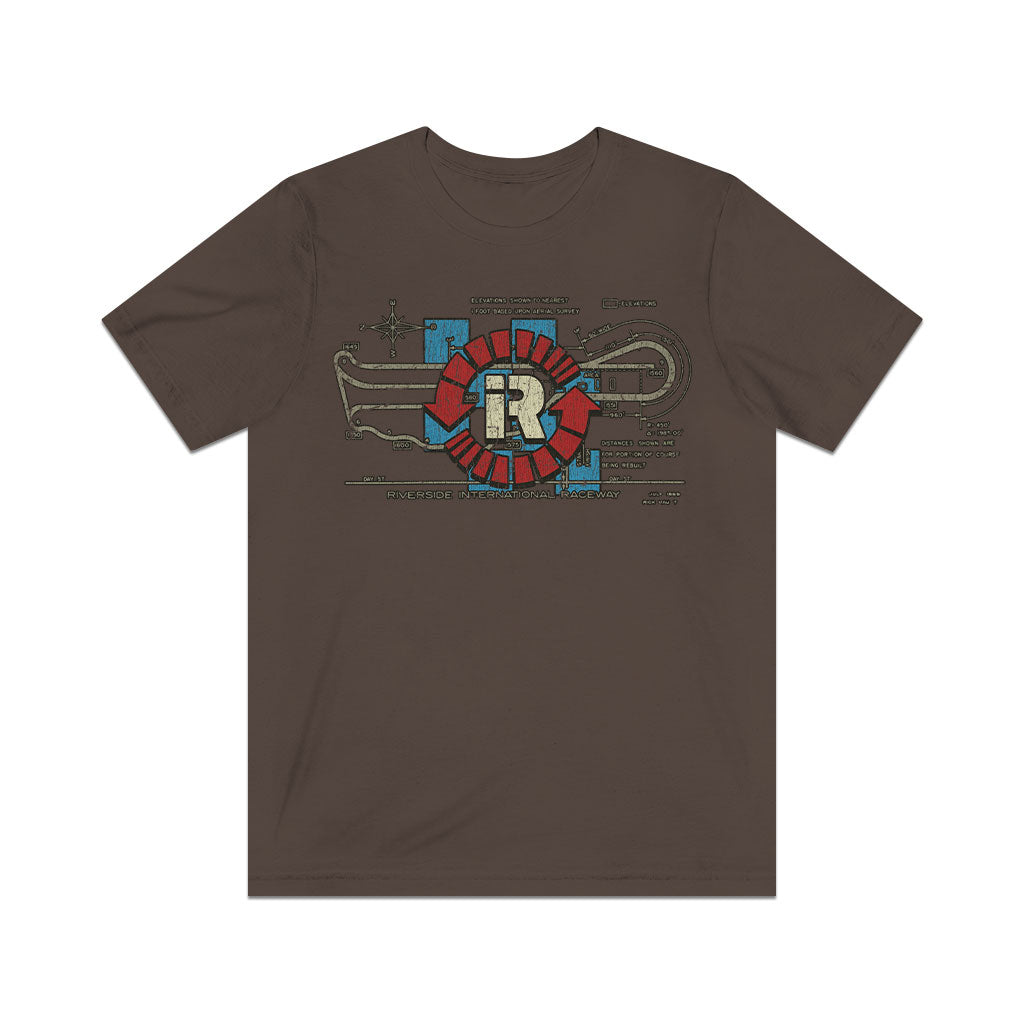 Riverside International Raceway 1957 F/B Vintage Men's T-Shirt