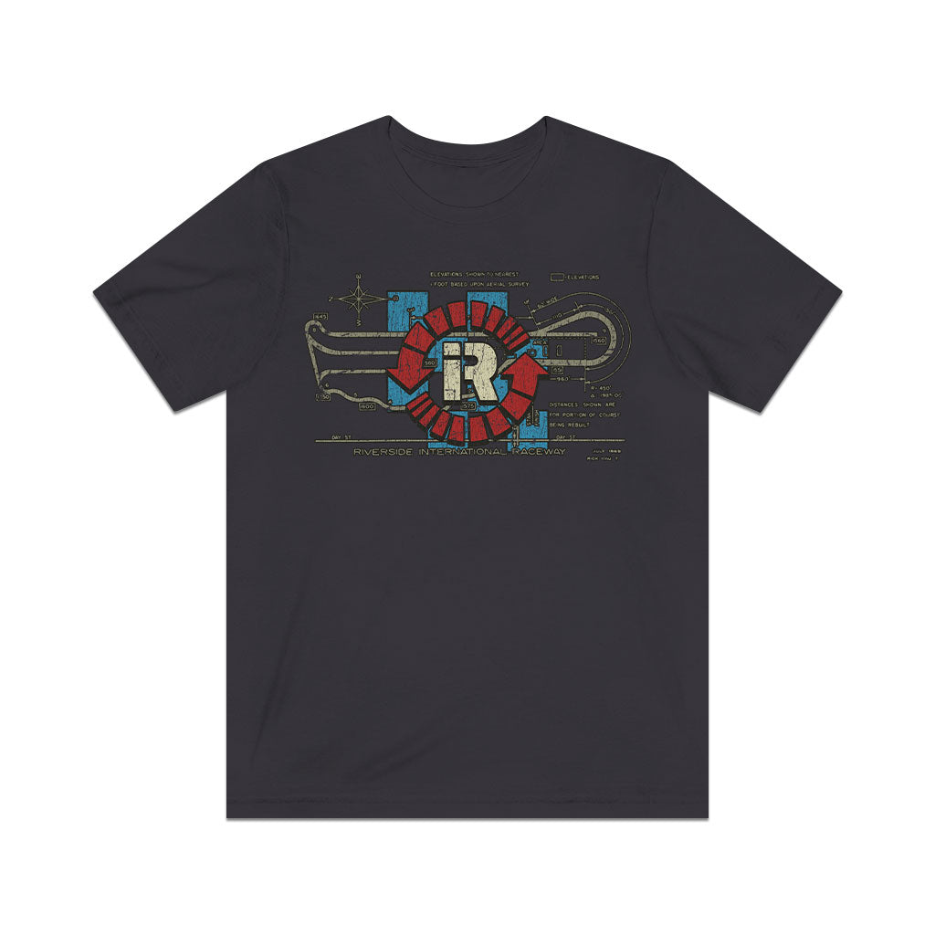 Riverside International Raceway 1957 F/B Vintage Men's T-Shirt