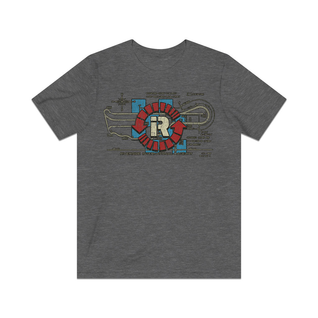 Riverside International Raceway 1957 F/B Vintage Men's T-Shirt