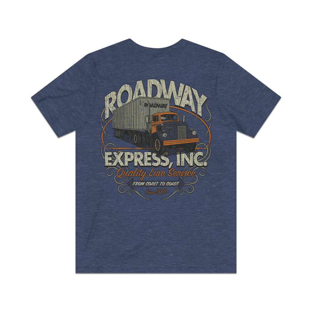 Roadway Express Coast to Coast 1930 F/B Vintage Men’s T-Shirt