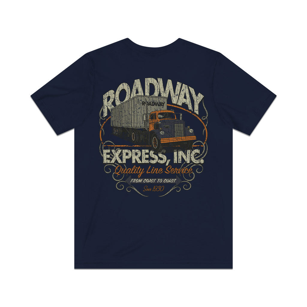 Roadway Express Coast to Coast 1930 F/B Vintage Men’s T-Shirt