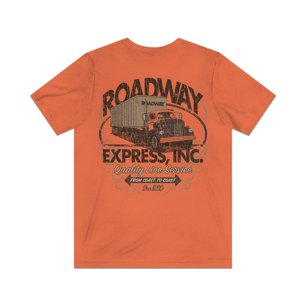 Roadway Express Coast to Coast 1930 F/B Vintage Men’s T-Shirt