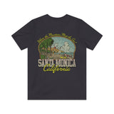 Santa Monica Where the Mountains Meet the Sea 1962 Vintage Men's T-Shirt
