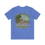 Santa Monica Where the Mountains Meet the Sea 1962 Vintage Men's T-Shirt