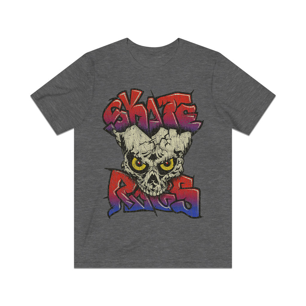 Skate Rags Graffiti Skull 1985 Vintage Men's T-Shirt