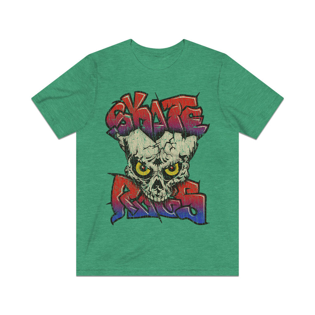 Skate Rags Graffiti Skull 1985 Vintage Men's T-Shirt