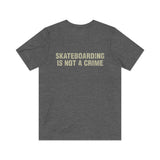 Skateboarding is Not a Crime 1988 Vintage Men's T-Shirt