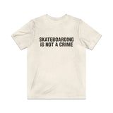 Skateboarding is Not a Crime 1988 Vintage Men's T-Shirt